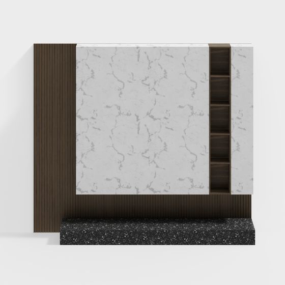 Urban Elegance Bookshelf 3D model