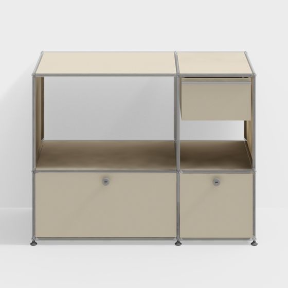 Urban Storage Unit 3D model for Modern Interiors