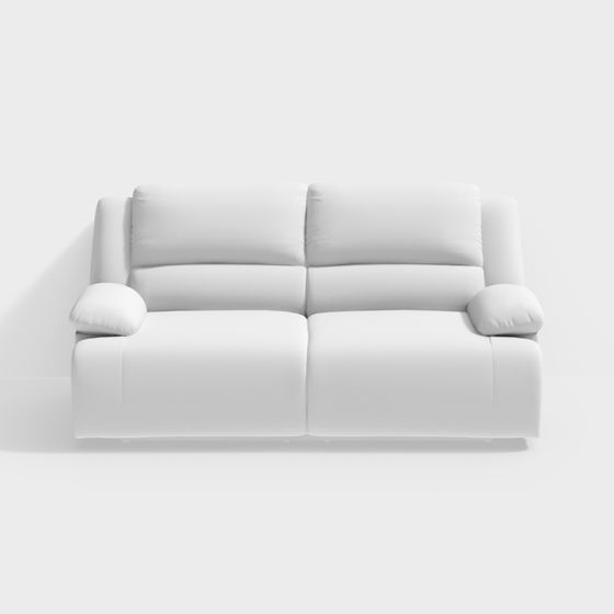 Stylish Minimalist 3D Sofa Model for Contemporary Spaces