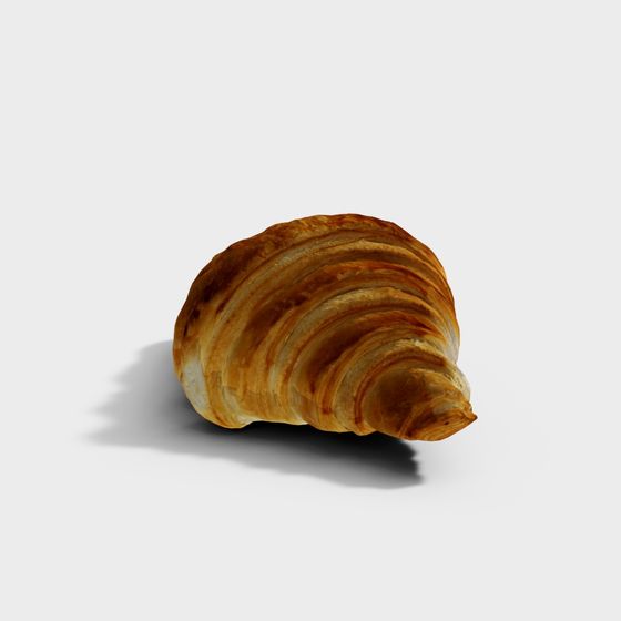 Delicious Croissant 3D Model Design