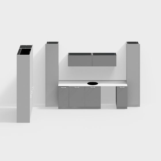 Urban Workspace 3D model for Modern Designs