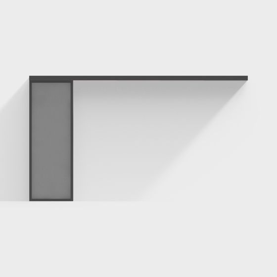 L-Shaped Window Frame 3D model