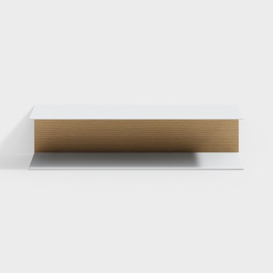 Minimalist Floating Shelf 3D model for Modern Spaces