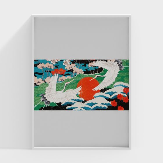 Morning Glory Crane Dance 3D model