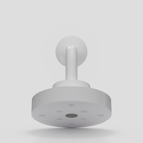 Minimalist Low-Poly Coat Hook 3D model