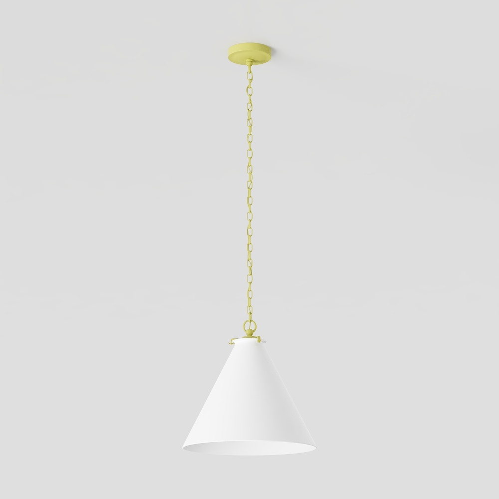 Elegant Low-Polygon Pendant Light 3D model