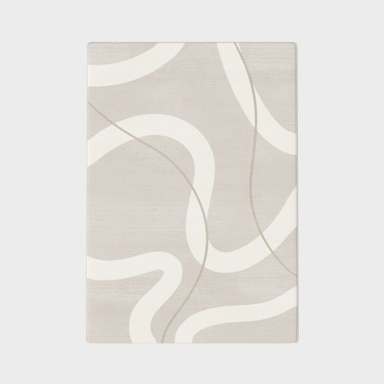 Flowing Art Abstract Carpet 3D Model