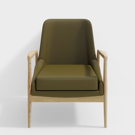 Comfortable Lounge Chair 3D model for Modern Spaces