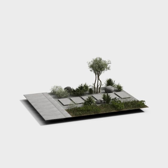 Urban Garden 3D Model