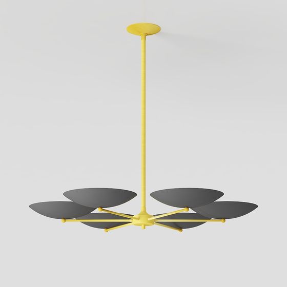 Stunning Low-Poly Chandelier 3D model