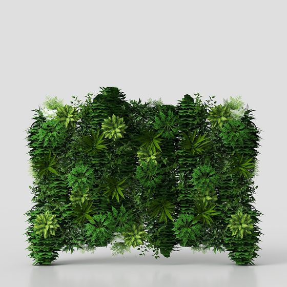 Vibrant Living Wall 3D model