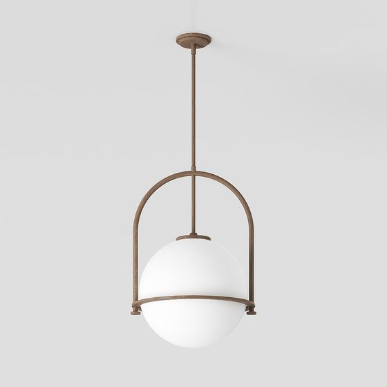 Elegant Low-Poly Pendant Light 3D model