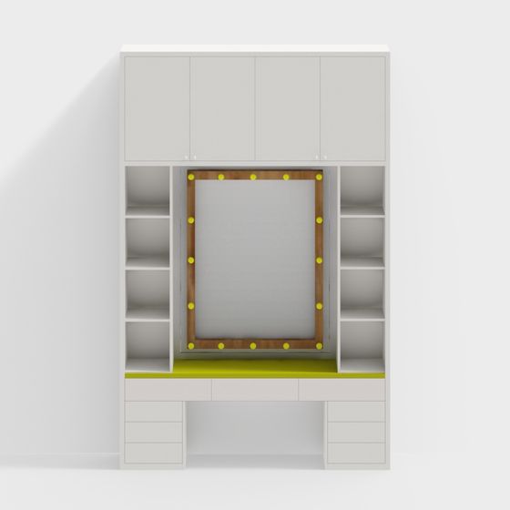 City Window Cabinet 3D model for Contemporary Spaces