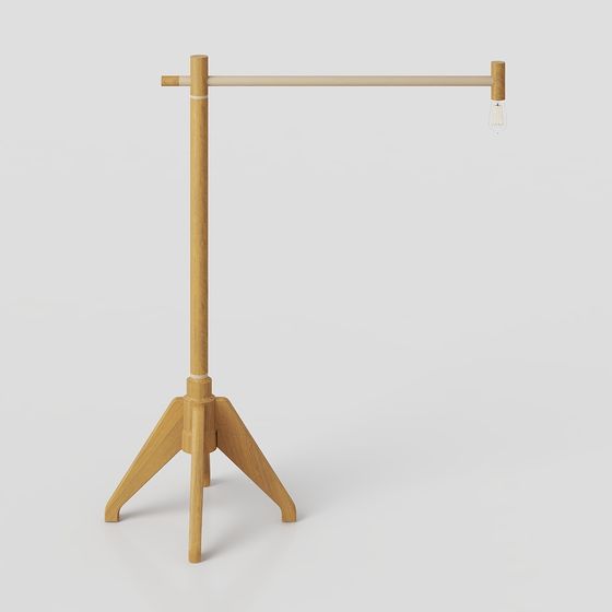 Stylish 3D Coat Rack Model for Modern Interiors