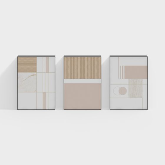 Abstract Geometric Door 3D model