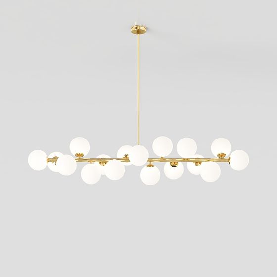 Stylish Pendant Light 3D model for Contemporary Spaces