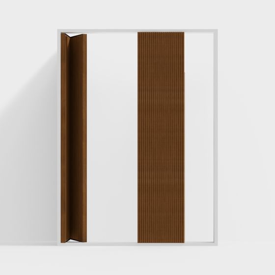 Origami Door 3D model for Creative Projects