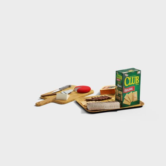 Cheese Board Delight 3D model