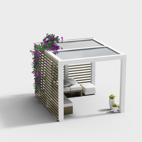 Urban Oasis Low Poly 3D model