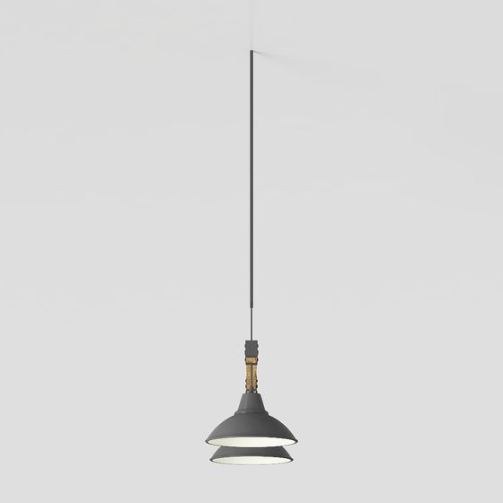 Stylish Low-Poly Pendant Light 3D model for Contemporary Interiors