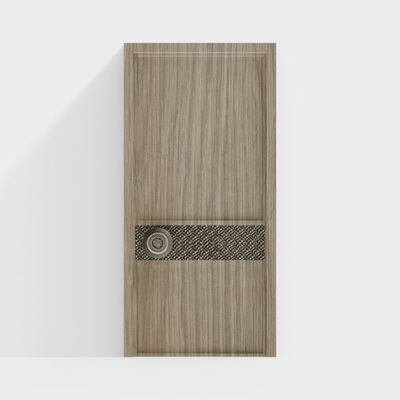 Stylish Low-Poly 3D Door Model for Modern Design