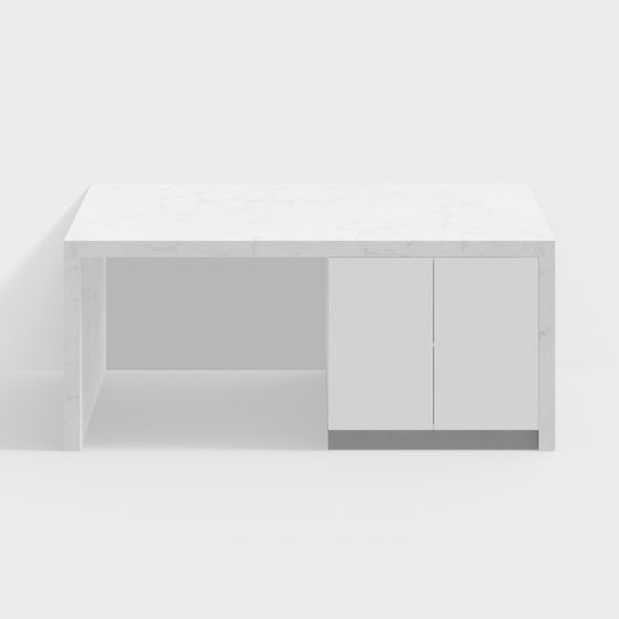 Stylish Marble TV Cabinet 3D model for Modern Interiors