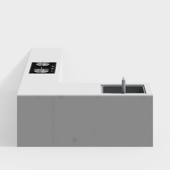 Urban Kitchen Island 3D model