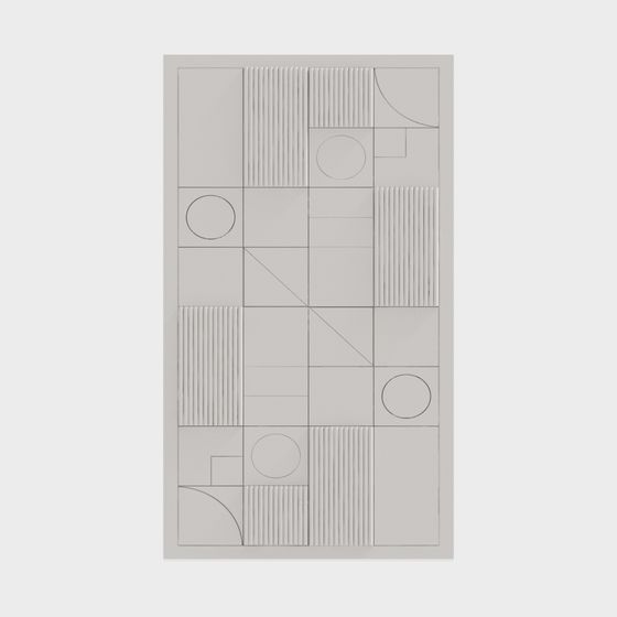 Abstract Geometric Door 3D model for Creative Projects