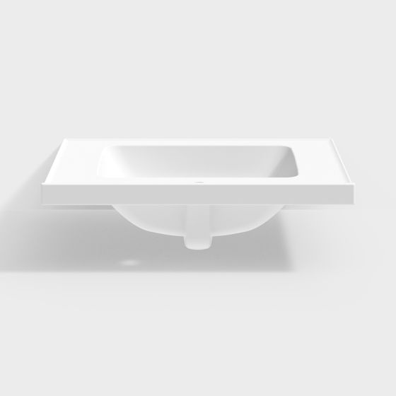 Modern Square Floating Sink 3D model