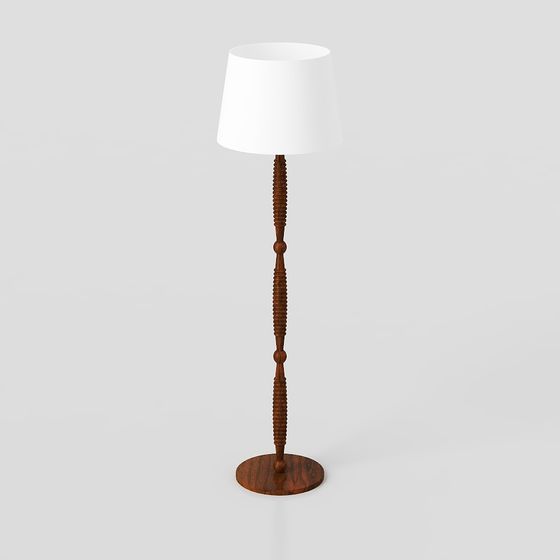 Retro Floor Lamp 3D model for Creative Spaces