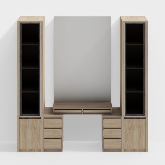 Stylish City Study Room 3D model for Efficient Design