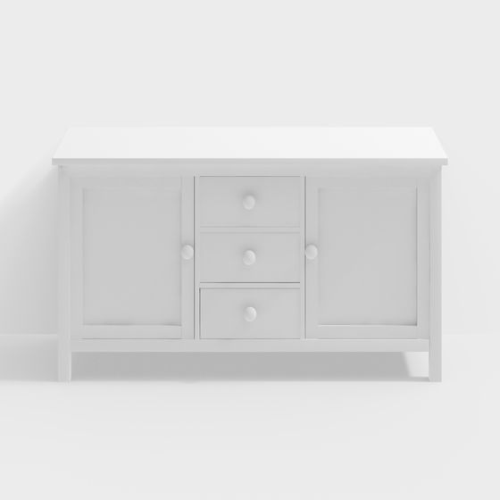 Stylish Minimalist Storage Cabinet 3D model