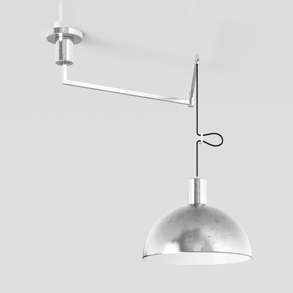 Elegant Low-Poly Chandelier 3D model