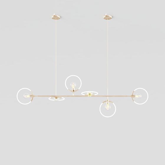Linear Elegance 3D model Chandelier