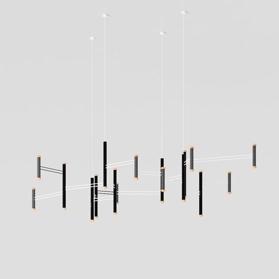Stylish Suspended Art 3D model for Modern Interiors