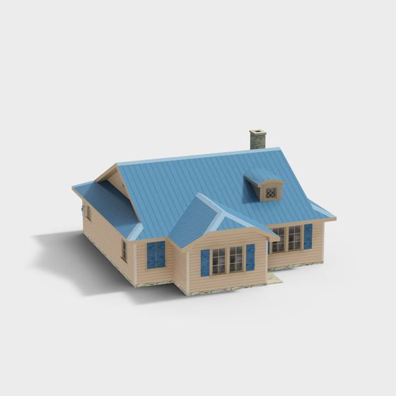 Charming Fairy Tale Cabin 3D model