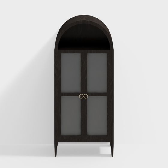 Sophisticated Arch Cabinet 3D model for Designers