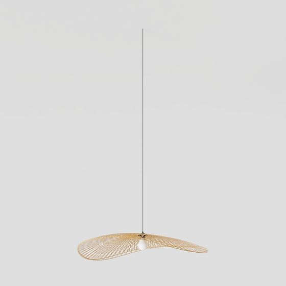 Futuristic Low Poly Chandelier 3D model