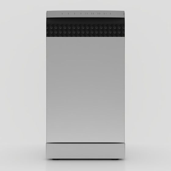 Stylish Modern Refrigerator 3D model for Creative Projects