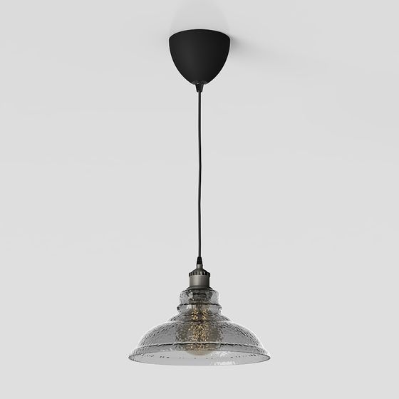 Industrial Aesthetic Low-Poly Chandelier 3D model