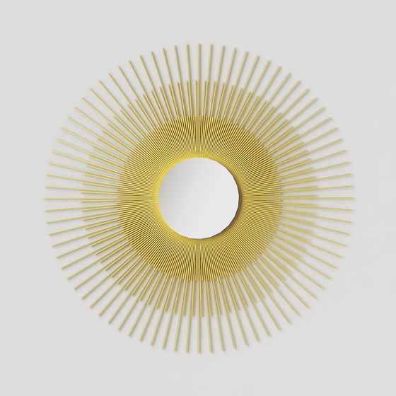 Sunburst Mirror Frame 3D model
