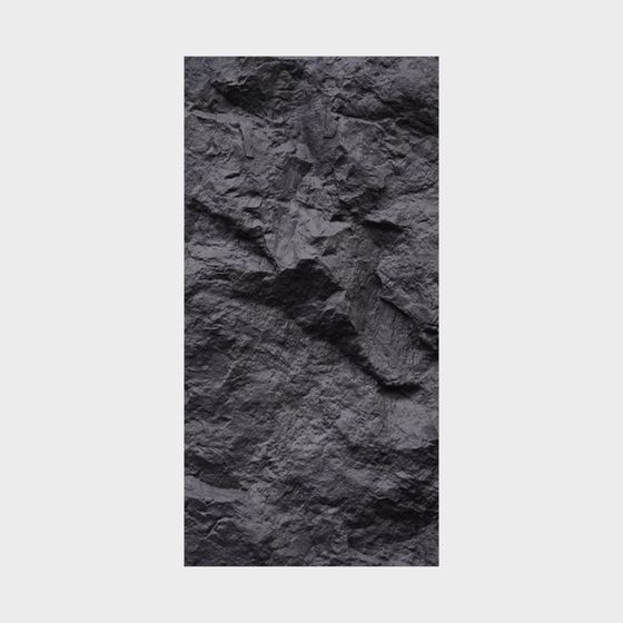 Realistic Rock Wall 3D model for Virtual Environments