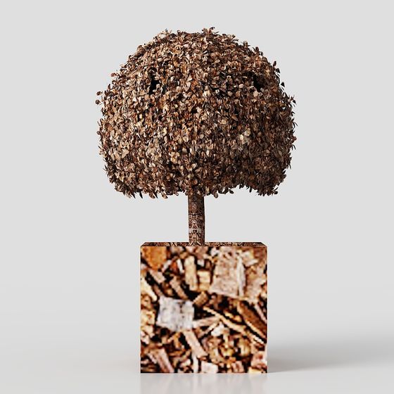 Distinctive Deciduous Tree 3D model for Natural Scenes