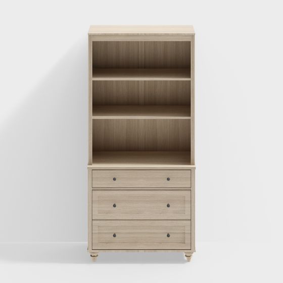 Cozy Bookshelf 3D model for Modern Spaces