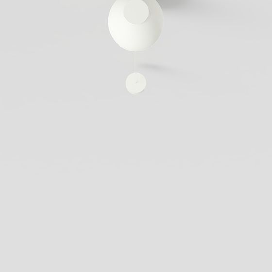 Sleek Minimalist Pendant Light 3D model for Contemporary Interiors
