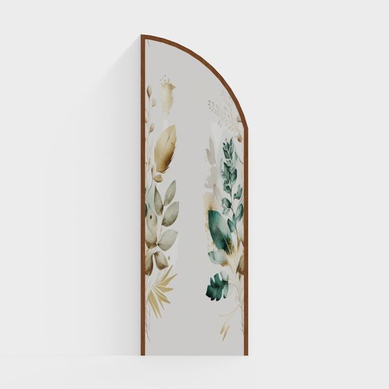 Charming Low-Poly Garden Wall 3D model for Modern Spaces