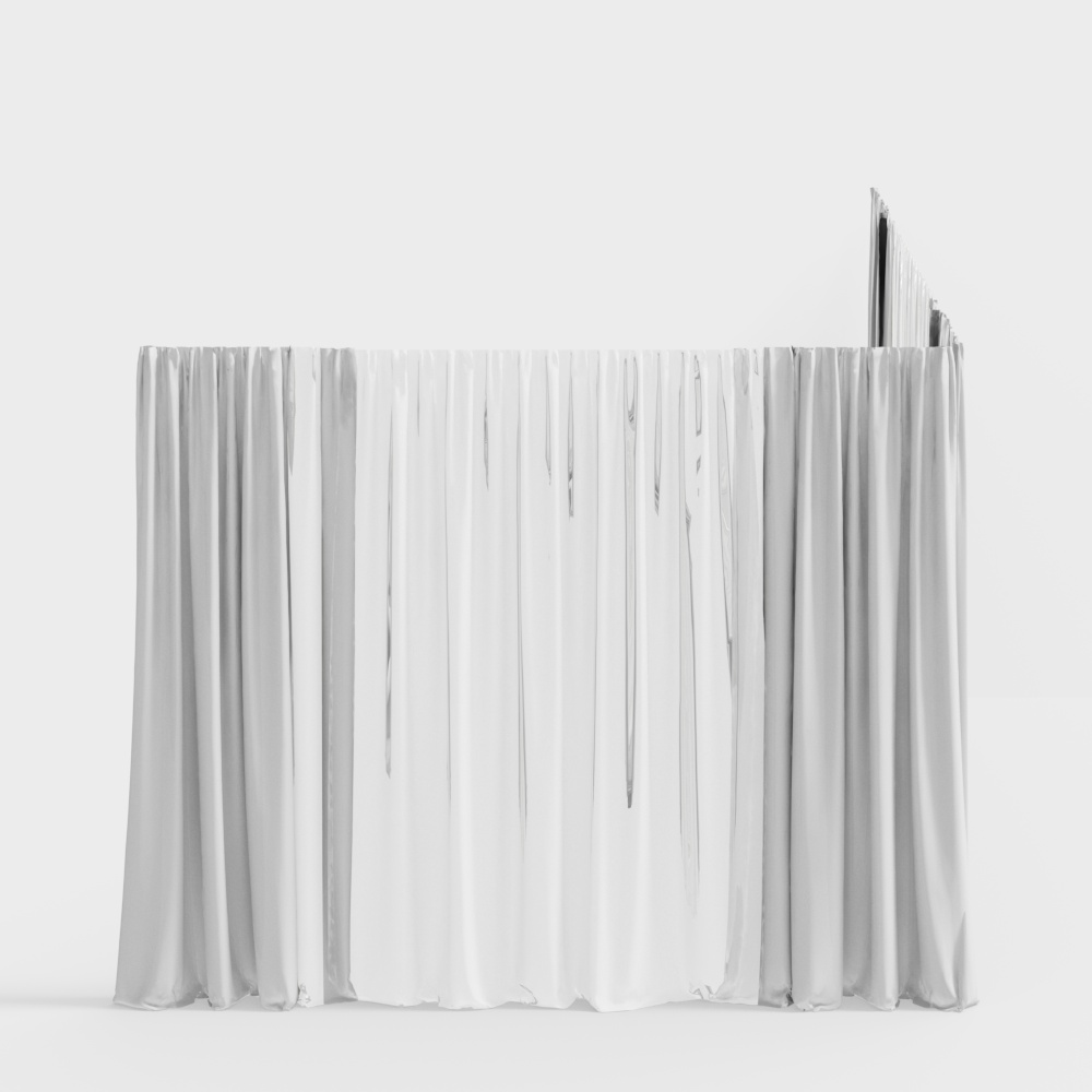 Luminous Flow Curtain 3D model