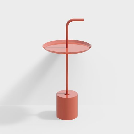 Stylish Streamlined Side Table 3D model