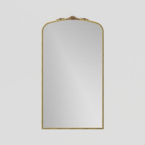 Vintage Gold-Edged Mirror 3D model