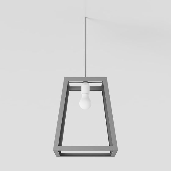 Geometric Minimalist Chandelier 3D model
